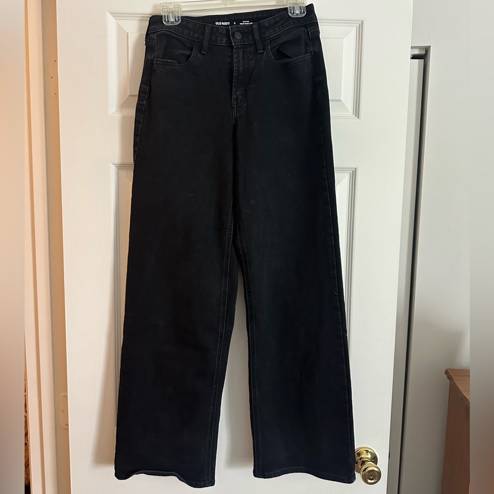 Old Navy Women's Dark Wide-Leg Jeans